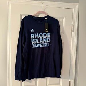 Adidas | Rhode Island Basketball Long Sleeve Navy Shirt | Size XL
